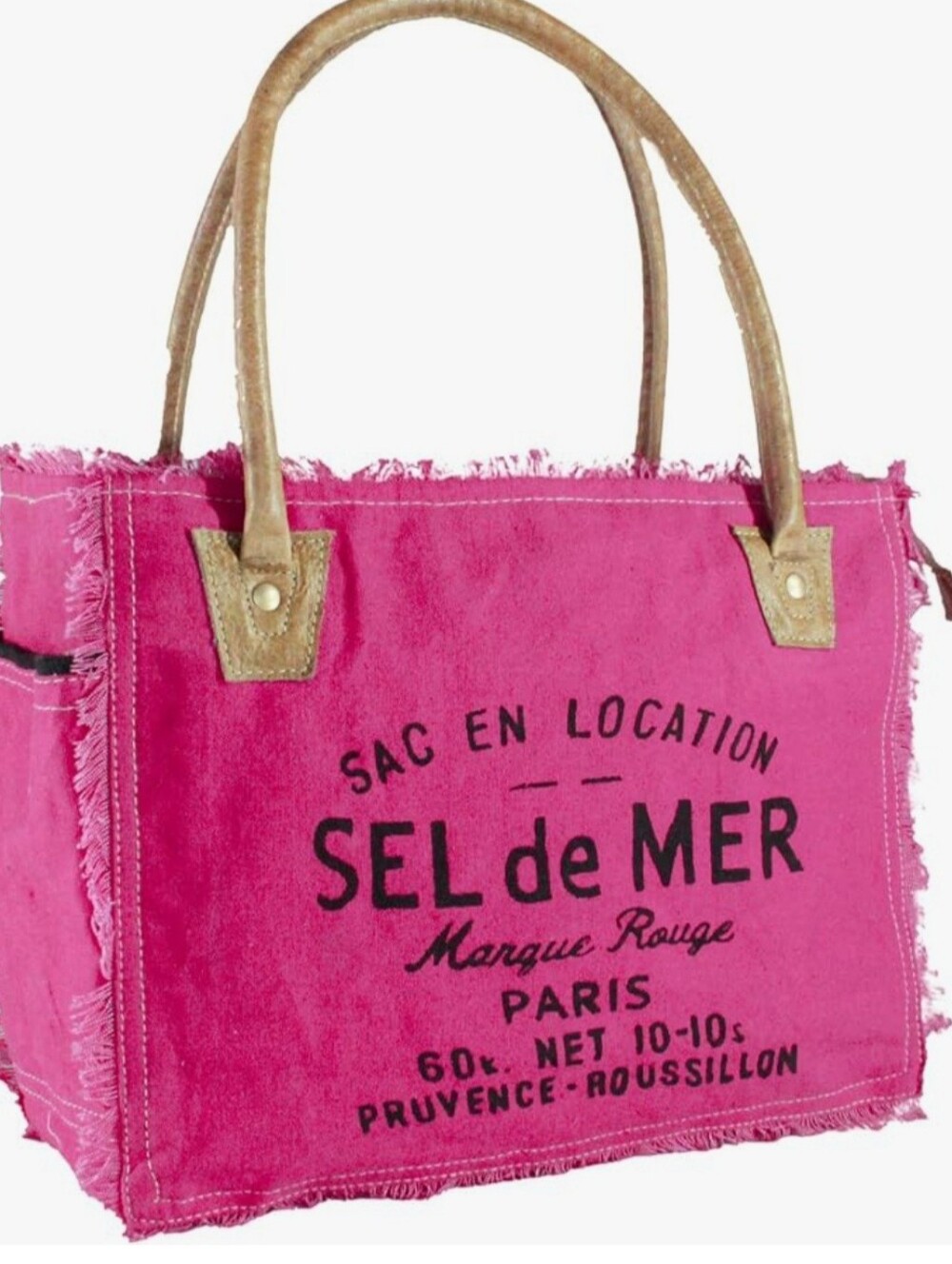 New SUNDANCE "SAC EN LOCATION" Sel De Mer Pink Handbag